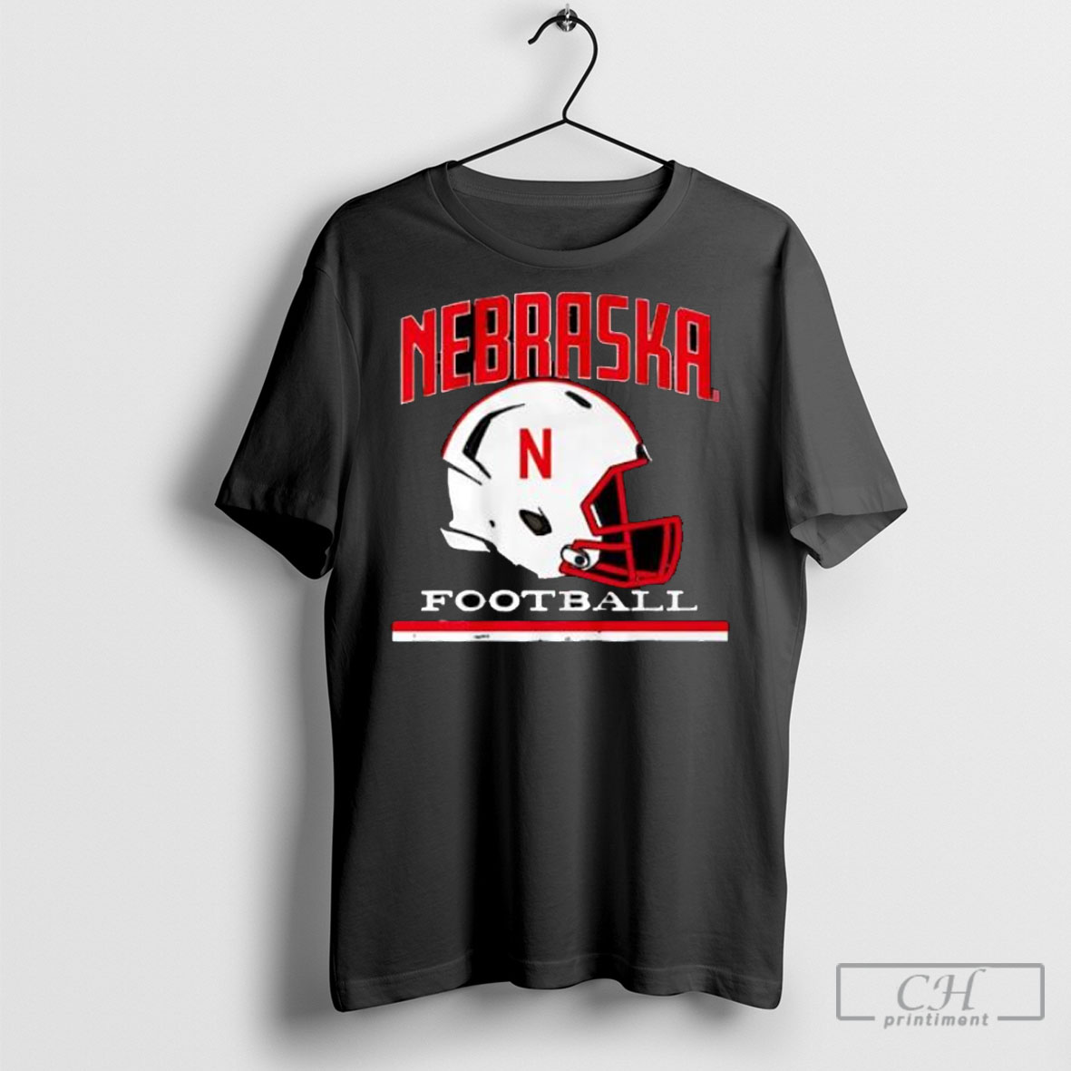 Nebraska Football Classic Helmet Logo Collegiate Sport Shirt Tee Hoodie