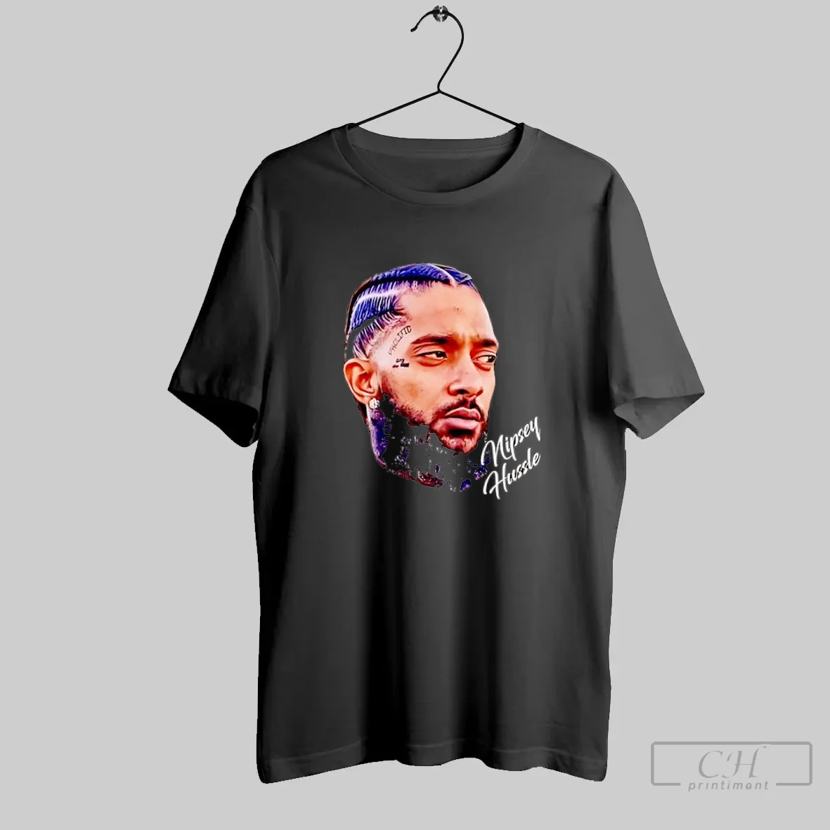 Nipsey Hussle Rapper Portrait Graphic T Shirt Shirt