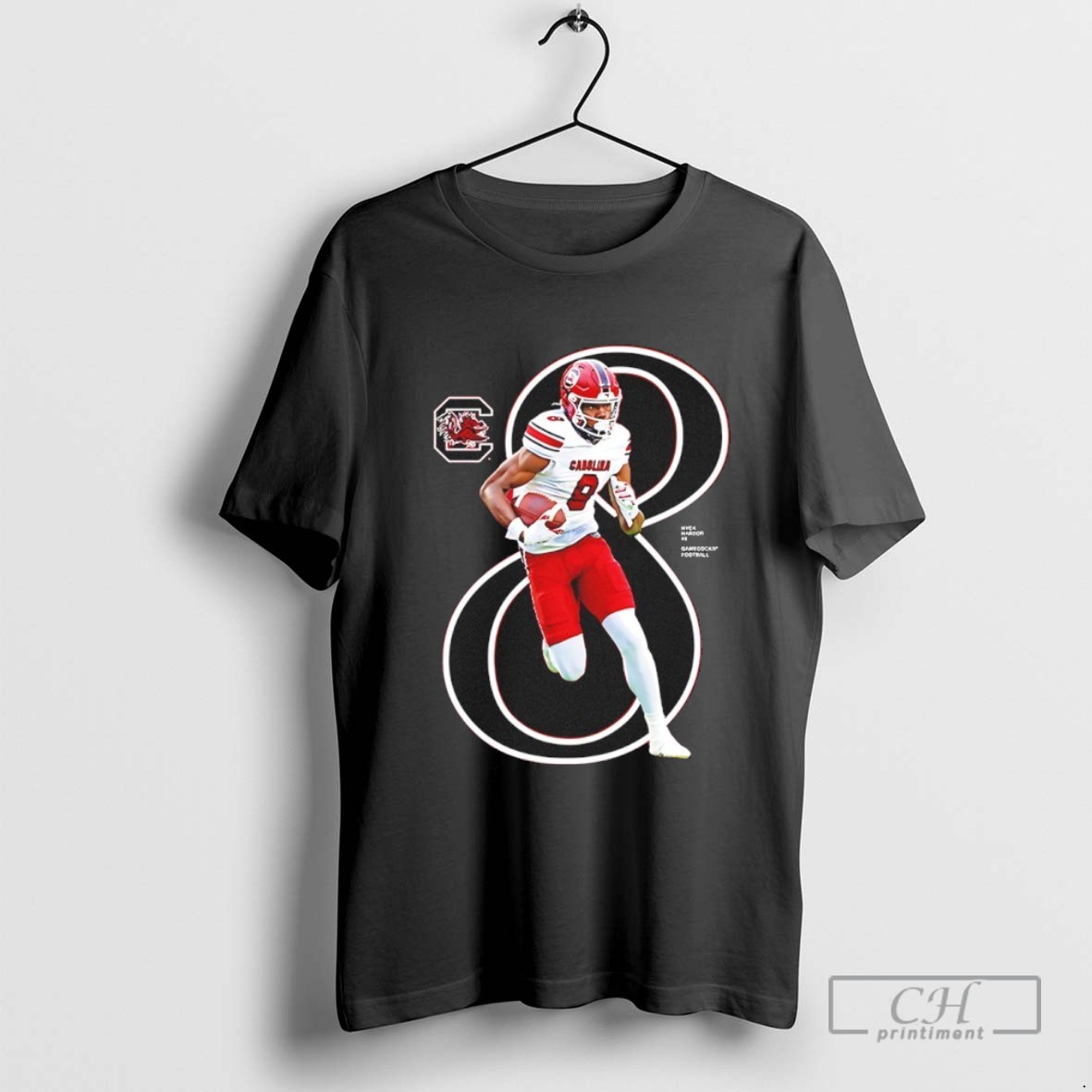 Nyck Harbor 8 South Carolina Gamecocks 2025 Ncaa Player T Shirt