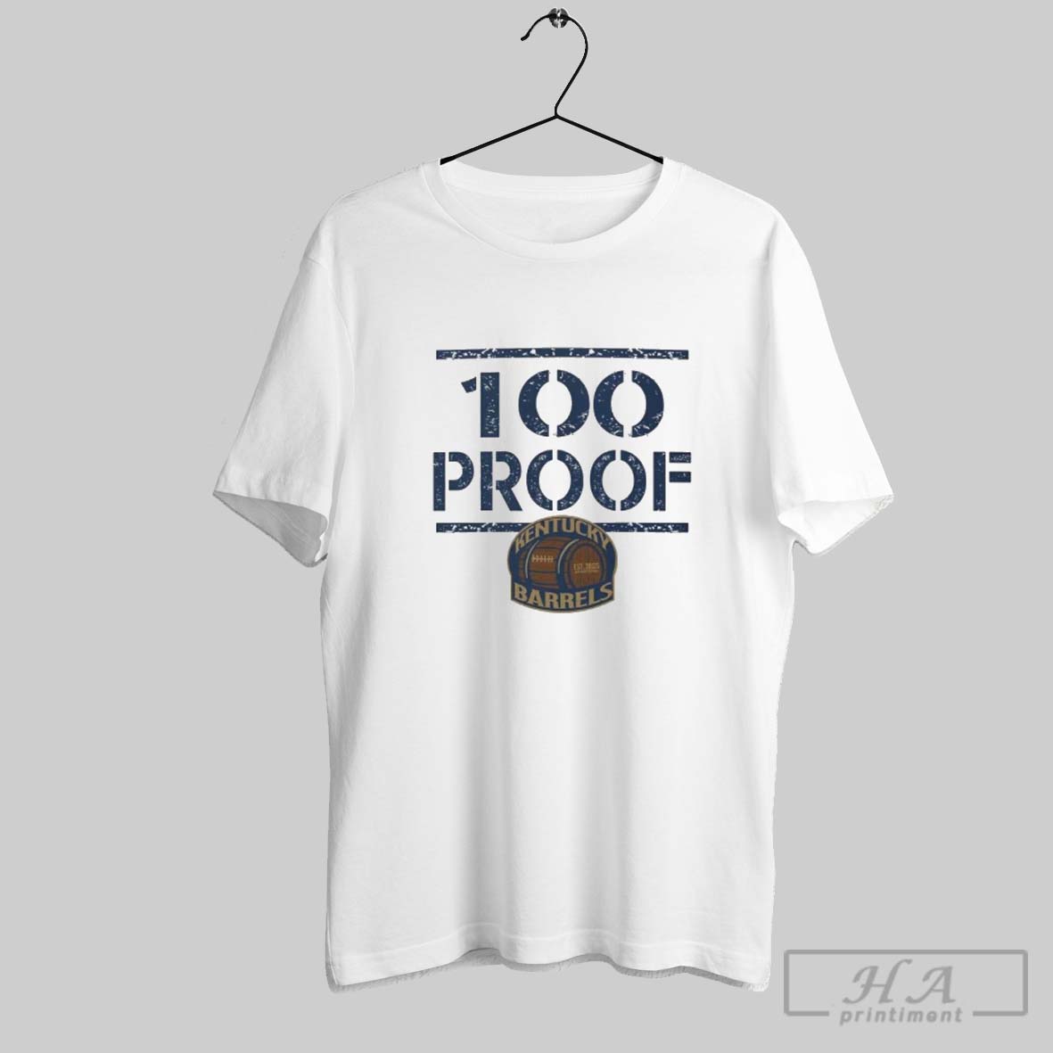 Official 100 Proof Kentucky Barrels Tee Shirt