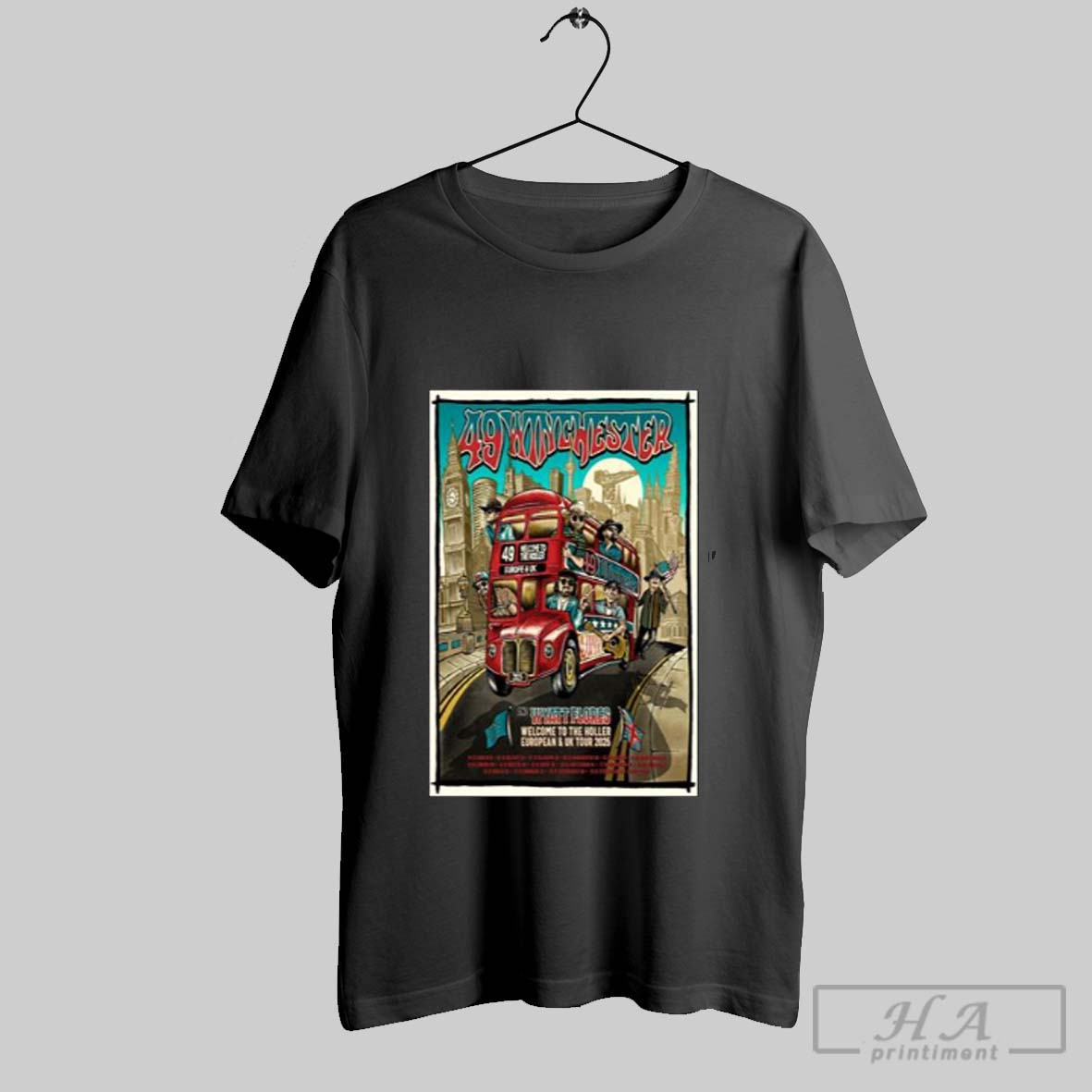Official 49 Winchester European Uk Tour 2025 Men Tee Shirt