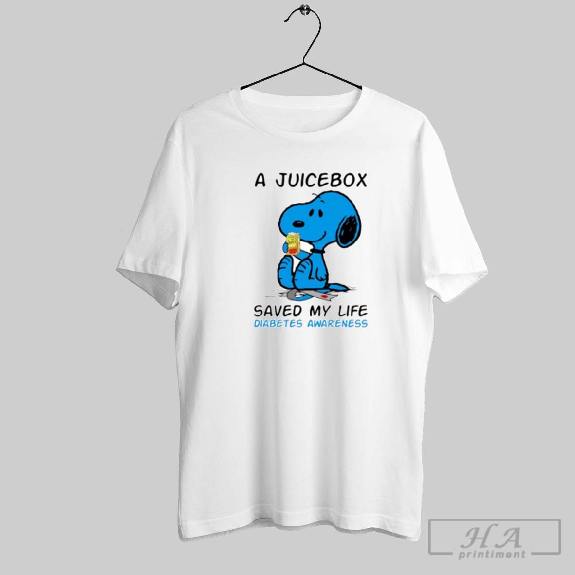 Official A Juicebox Snoopy Saved My Life Diabetes Awareness Shirt