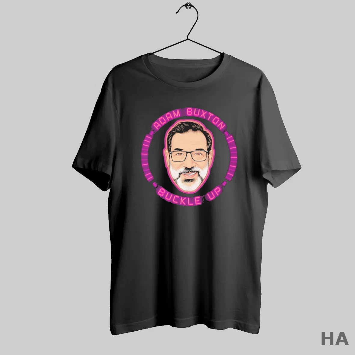 Official Adam Buxton Buckle Up T Shirt