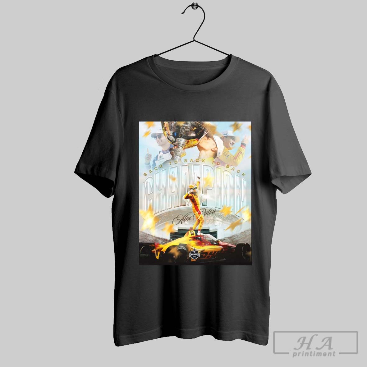 Official Alex Palou Back To Back To Back To Back Champion Ntt Indycar Series 2025 Poster Tee Shirt