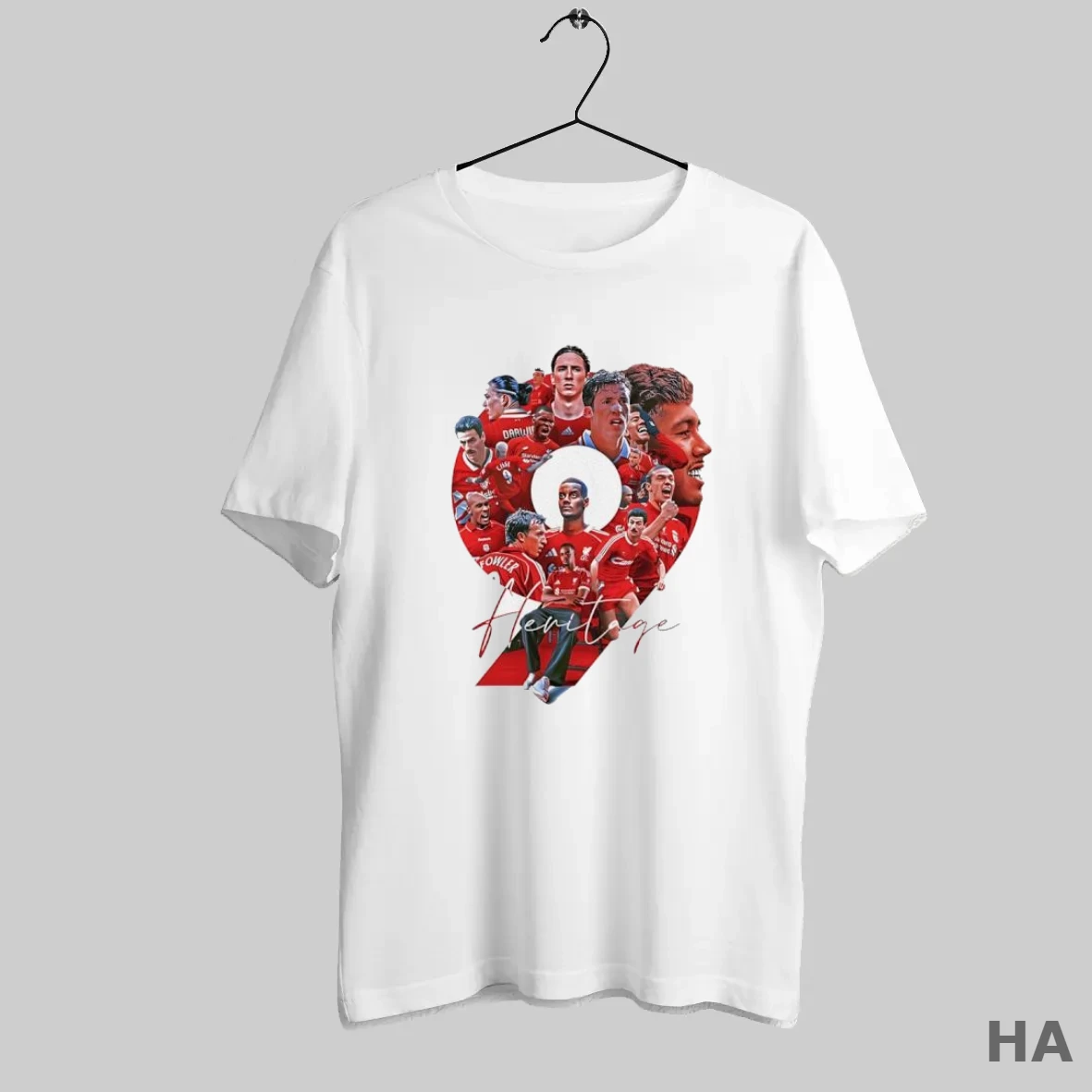 Official Alexander Isak Heritage No 9 Liverpool Signature T Shirt