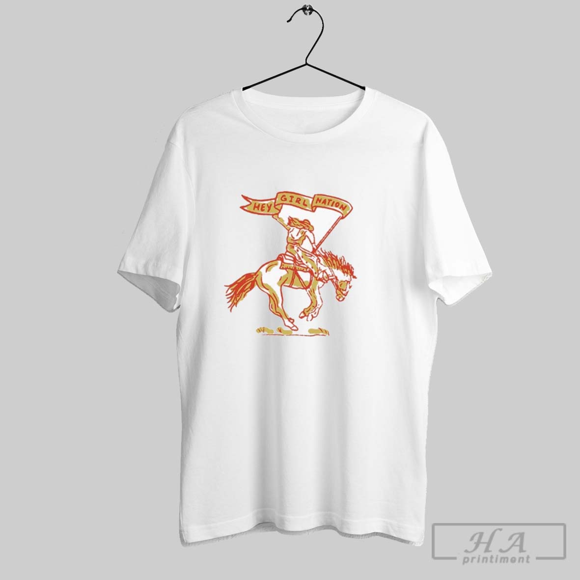 Official Anne Wilson Hey Girl Nation Battle Fought Cowgirl Tee Shirt