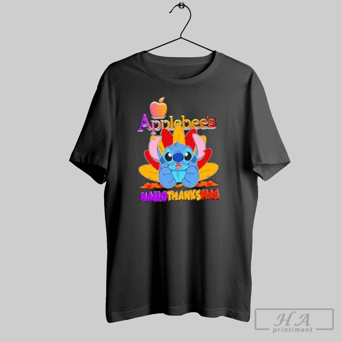 Official Applebees X Stitch Happy Hallothanksmas Shirt