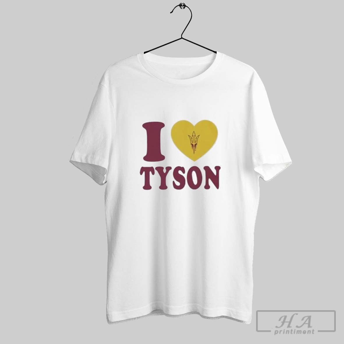 Official Arizona State Sun Devils I Love Jordyn Tyson Tee Shirt