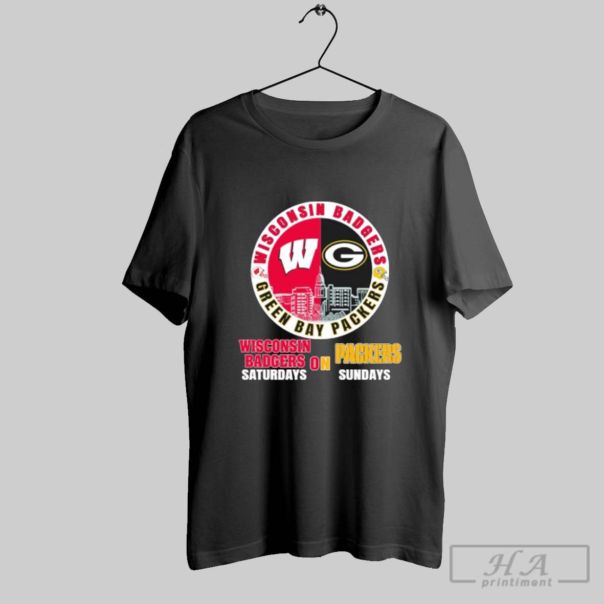 Official Badges On Saturdays Packers On Sundays 2025 Shirt