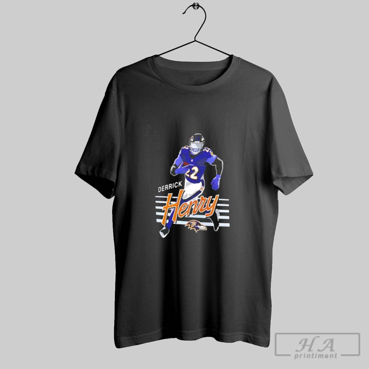 Official Baltimore Ravens Derrick Henry Illustrative Pack Shirt