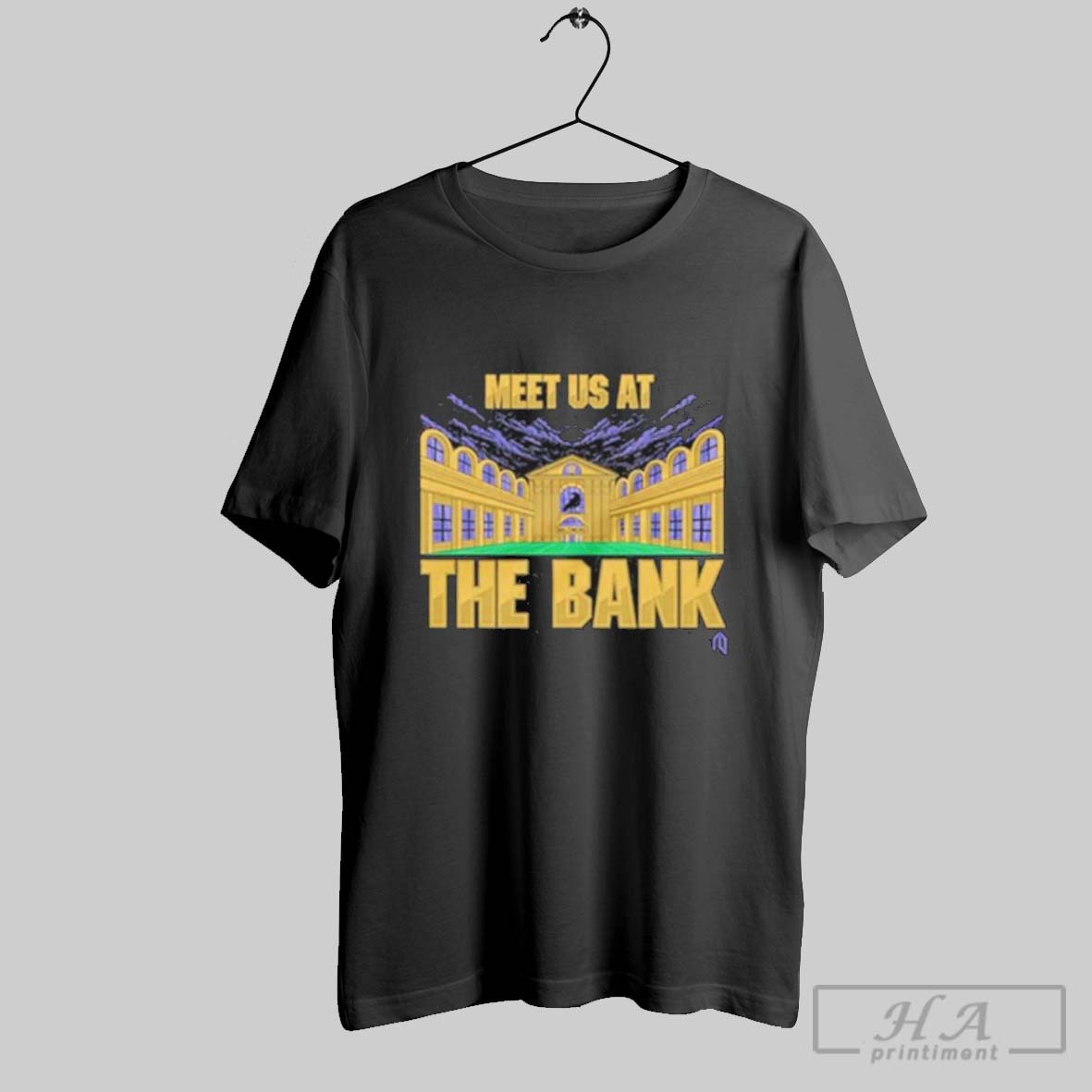 Official Baltimore Ravens Meet Us At The Bank Shirt