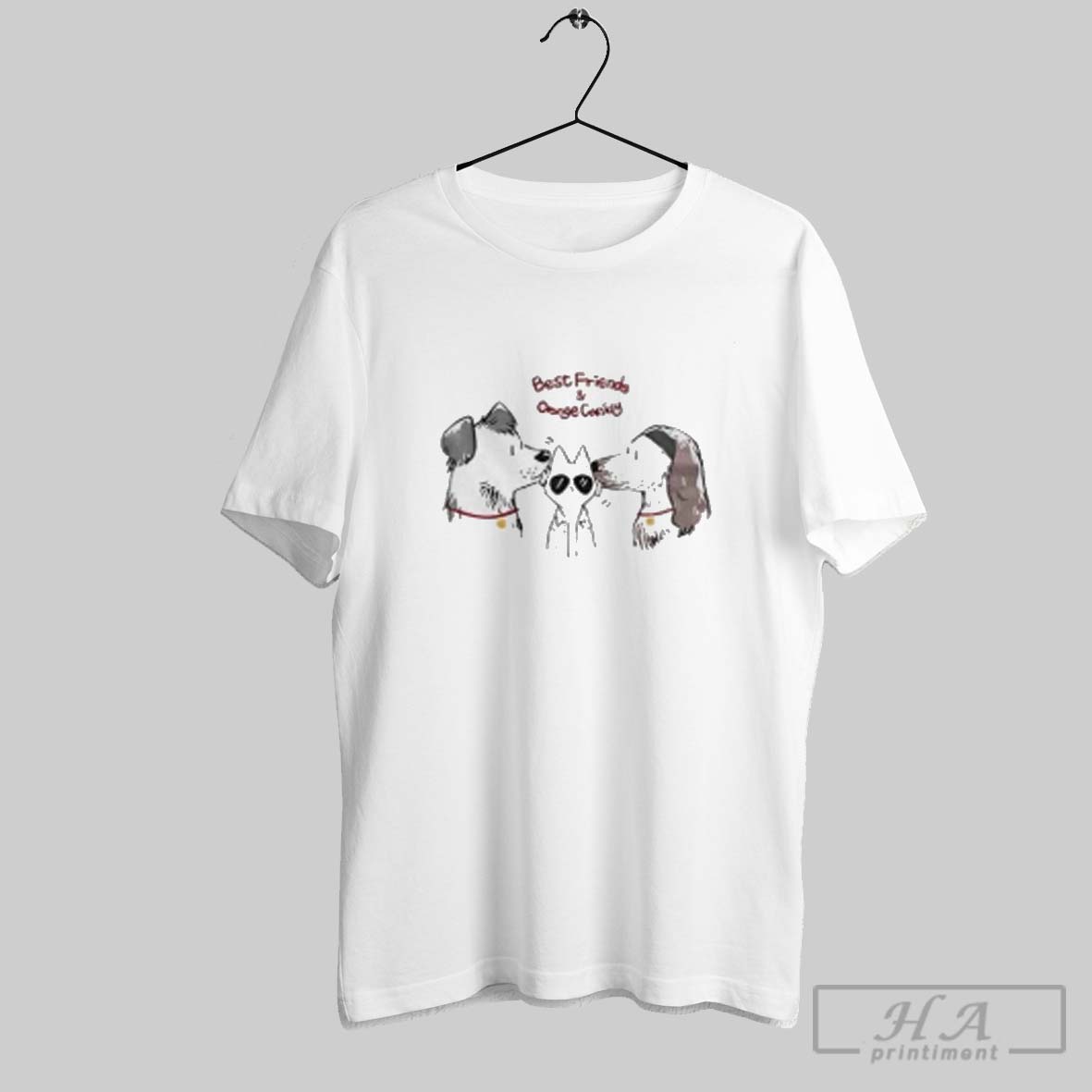 Official Best Friends And Orange Cassidy Dogs And Cat Comic Shirt