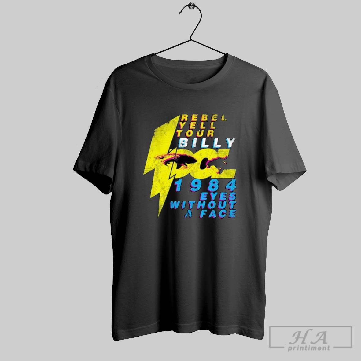Official Billy Idol Rebel Yell Tour Retro Tee Shirt