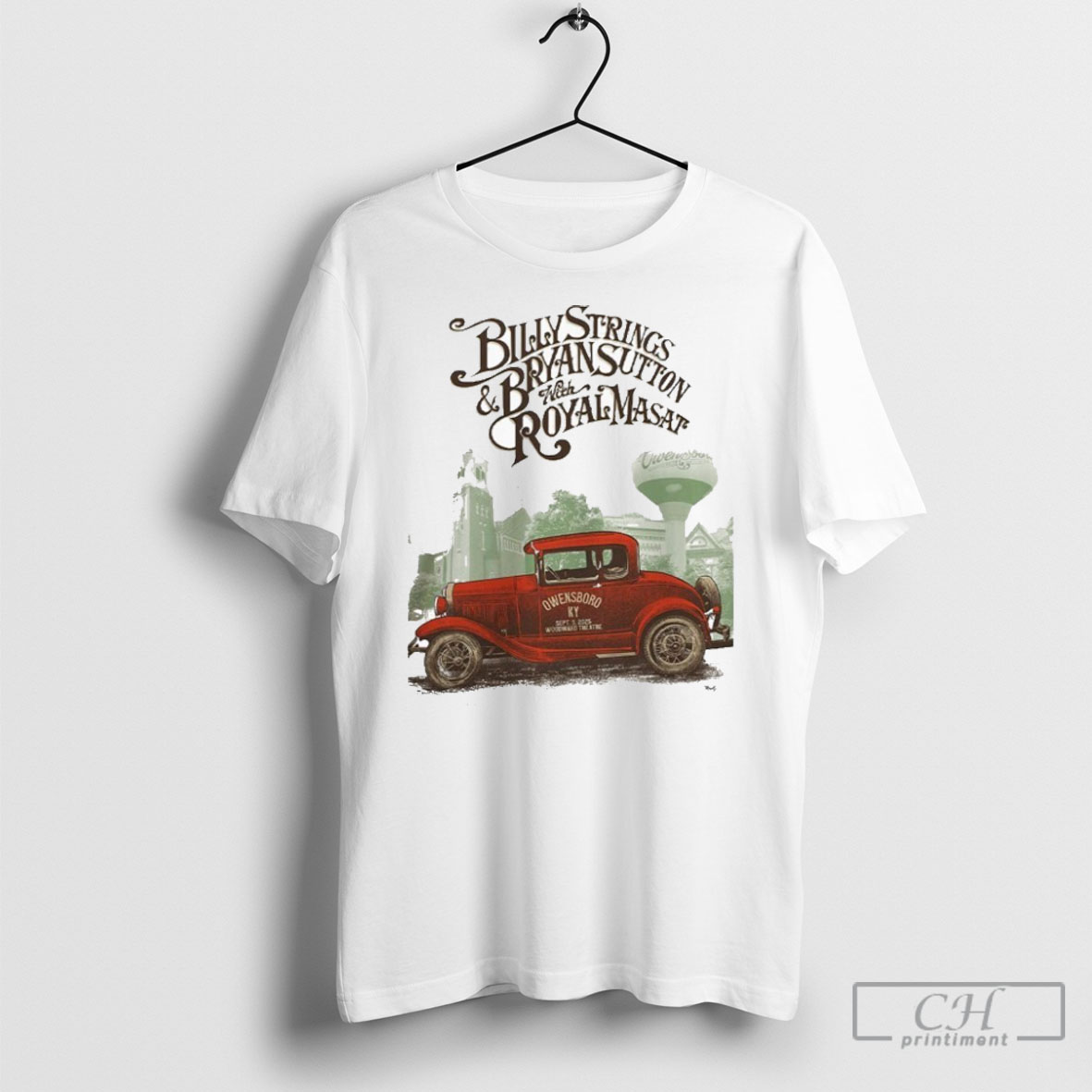 Official Billy Strings And Bryan Sutton With Royal Masat On Tour In Owensboro Kentucky Night 1 Venue At Woodward On September 5 2025 Shirt