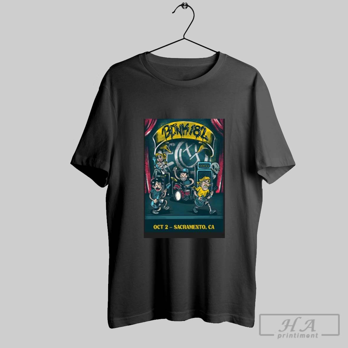 Official Blink 182 Aftershock Festival Sacramento Ca Event October 2 2025 Poster Shirt Shirt