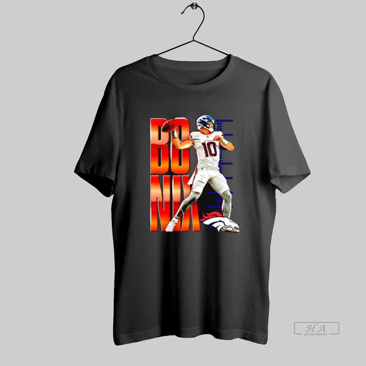 Official Bo Nix Denver Broncos Football Celebration T Shirt