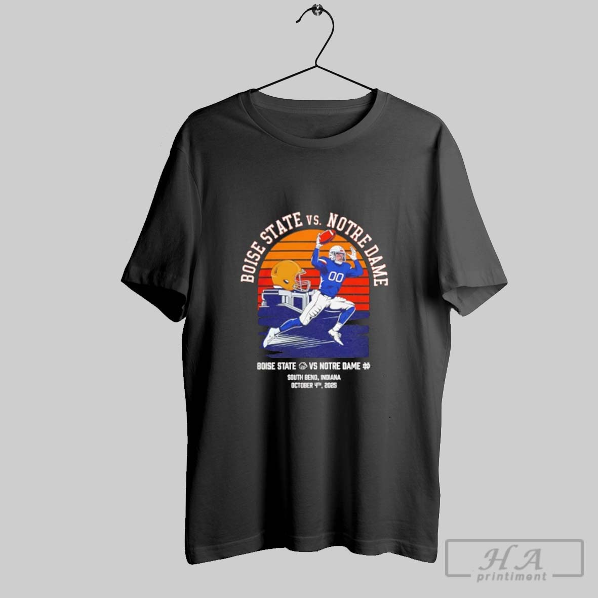 Official Boise State Broncos Vs Notre Dame Fighting Irish 2025 Gameday Shirt