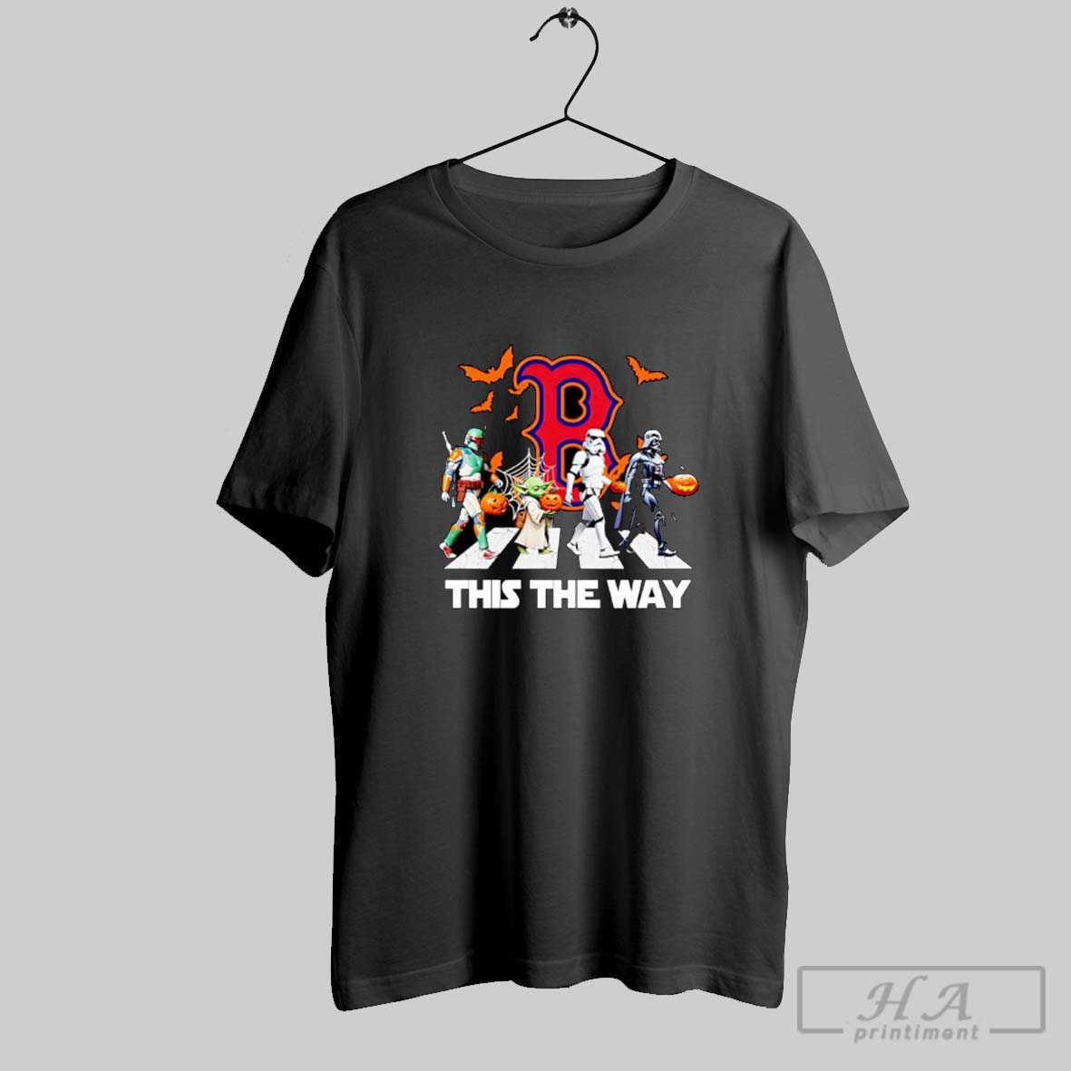Official Boston Red Sox Star Wars This The Way Halloween Shirt