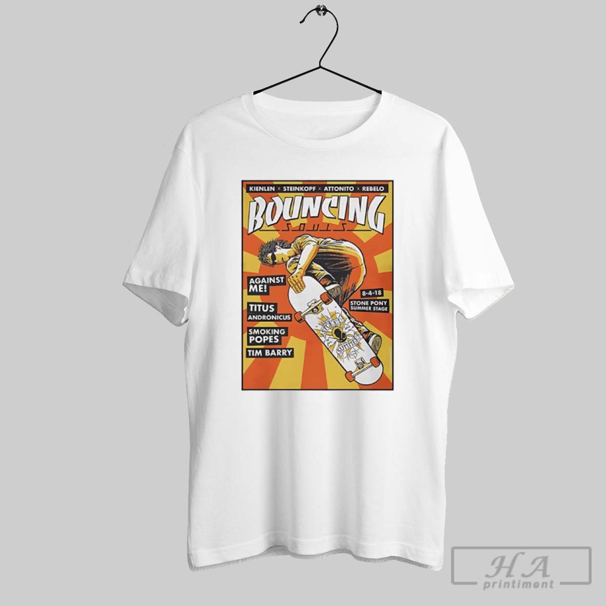 Official Bouncing Souls Kienlen X Steinkopf X Attonitox Rebelo T Shirt Shirt