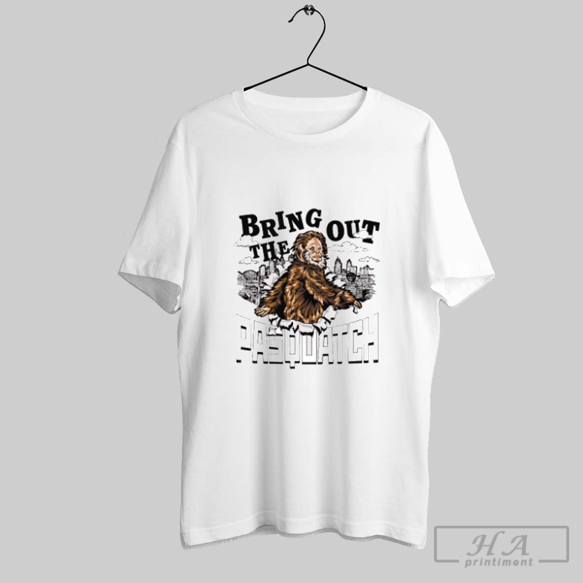 Official Bring Out The Pasquatch Charlie Hustle Graphic Tee Shirt