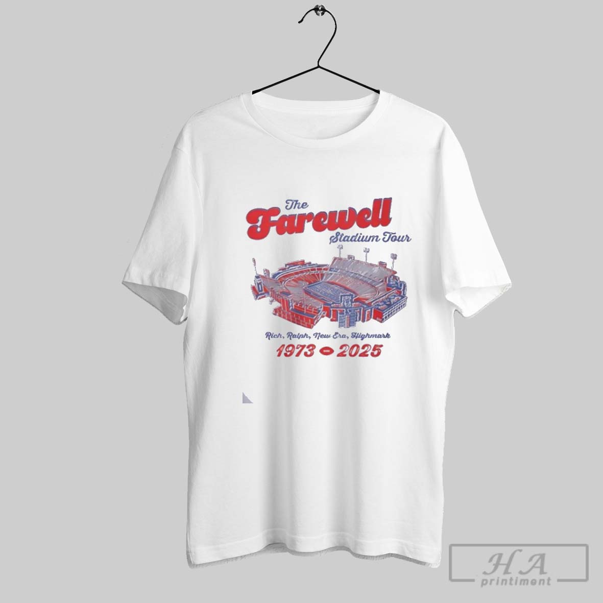Official Buffalo Bills Farewell Tour Tribute 1973 2025 Shirt Tee Shirt