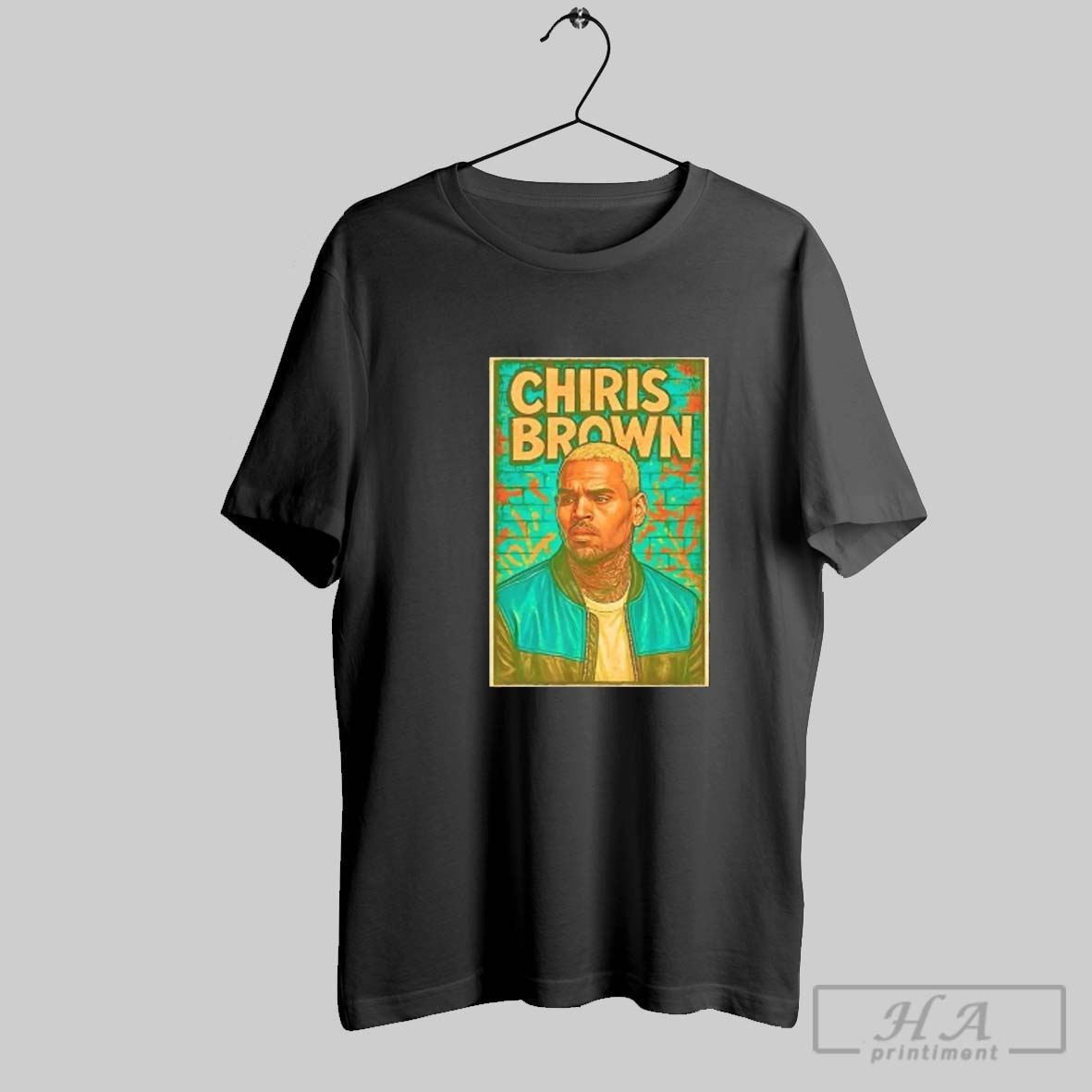 Official Chris Brown Tour Portrait Tee Shirt