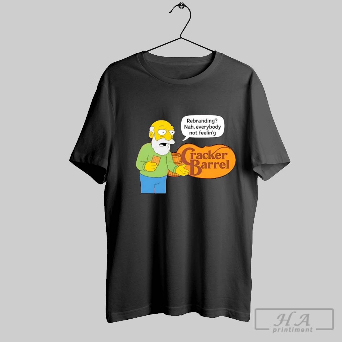 Official Cracker Barrel Rebranding Nah Everybody Not Feelin Shirt