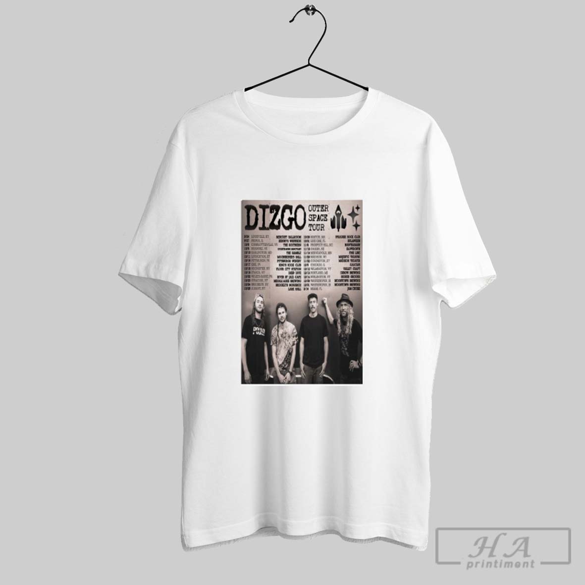 Official Dizgo Outer Space Tour 2025 2026 Dates Shirt