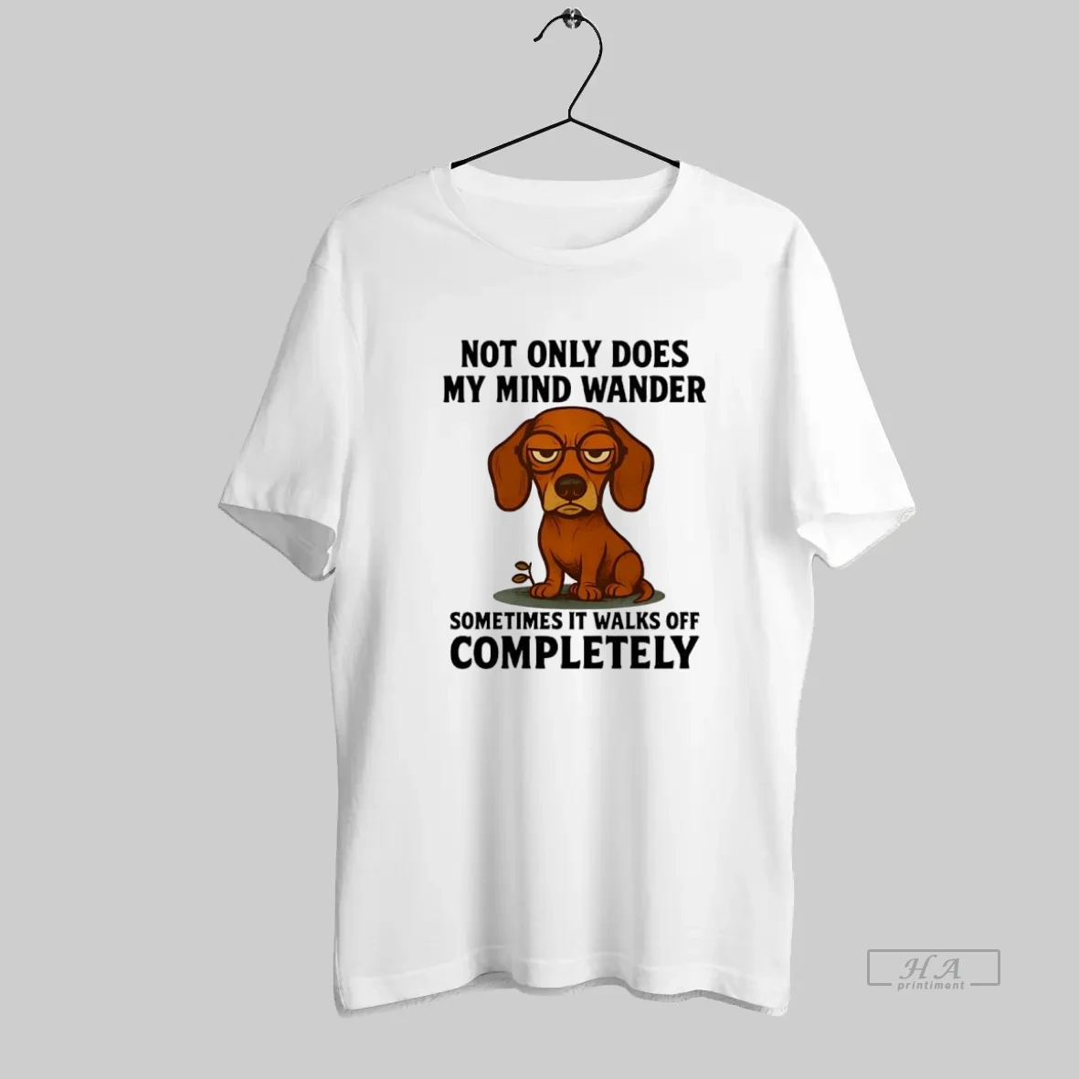 Official Dachshund Not Only Does My Mind Wander T Shirt