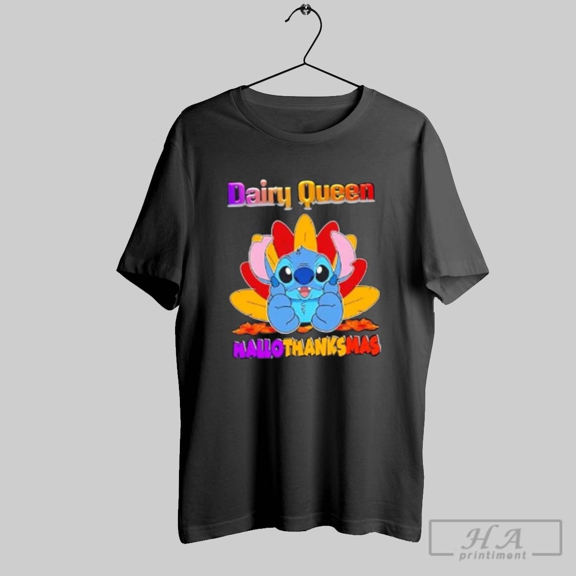 Official Dairy Queen X Stitch Happy Hallothanksmas Shirt