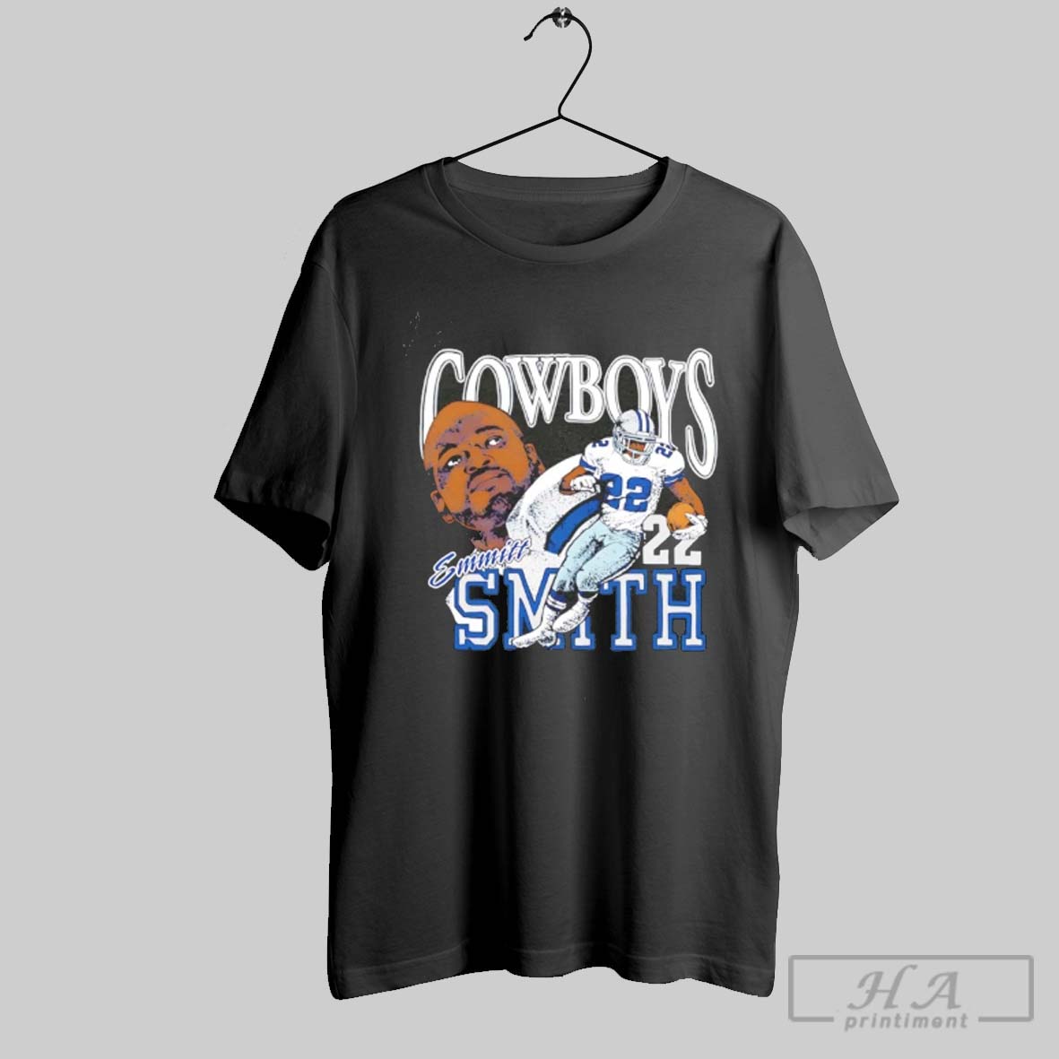Official Dallas Cowboys Emmitt Smith Player Caricature Shirt