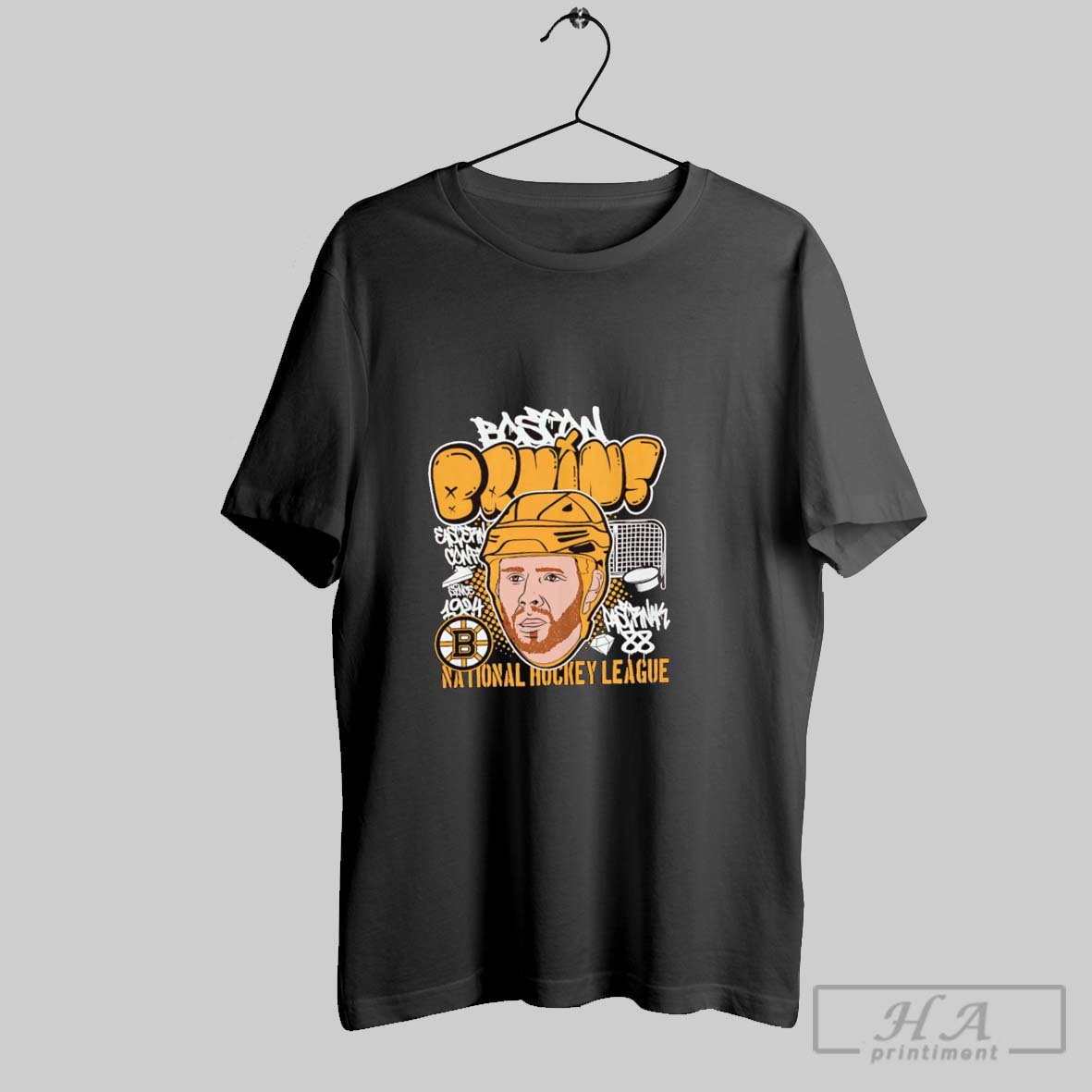 Official David Pastrnak Big Head Caricature Boston Bruins Tee Shirt
