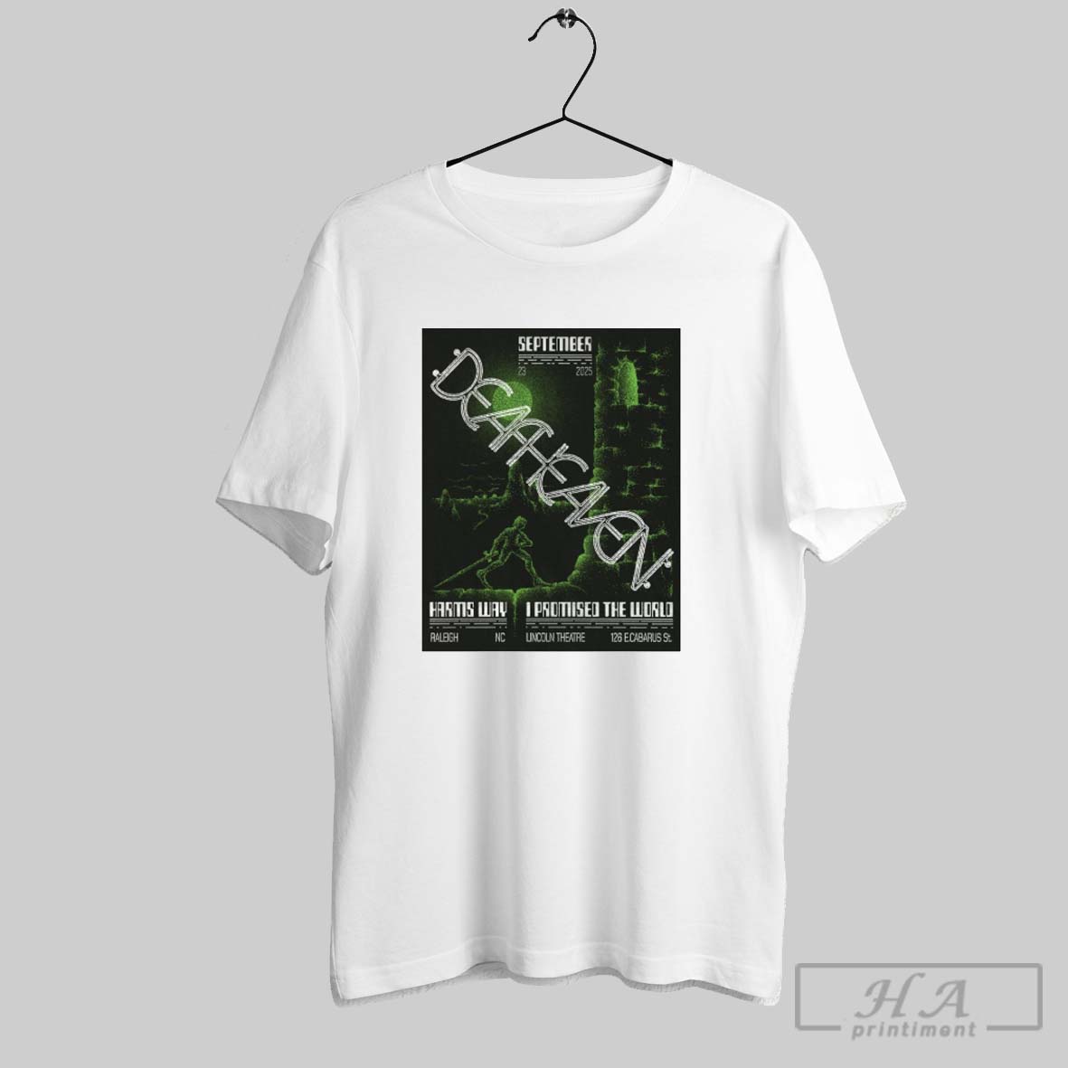 Official Deafheaven T Promised The World Lincoln Theatre In Raleigh Nc September 23 2025 Tee Shirt