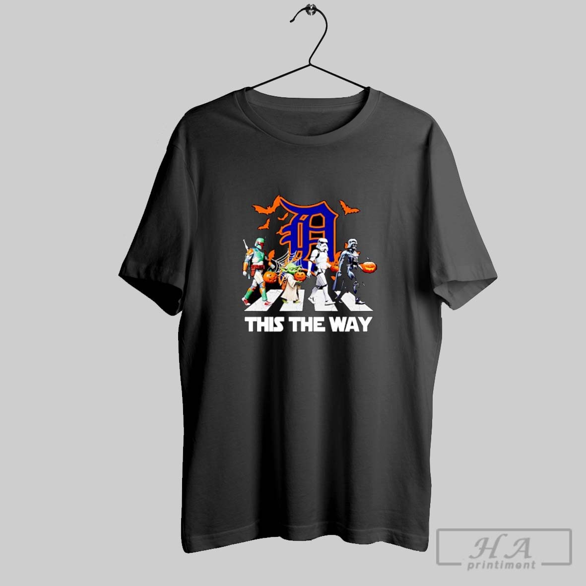 Official Detroit Tigers Star Wars This The Way Halloween Shirt