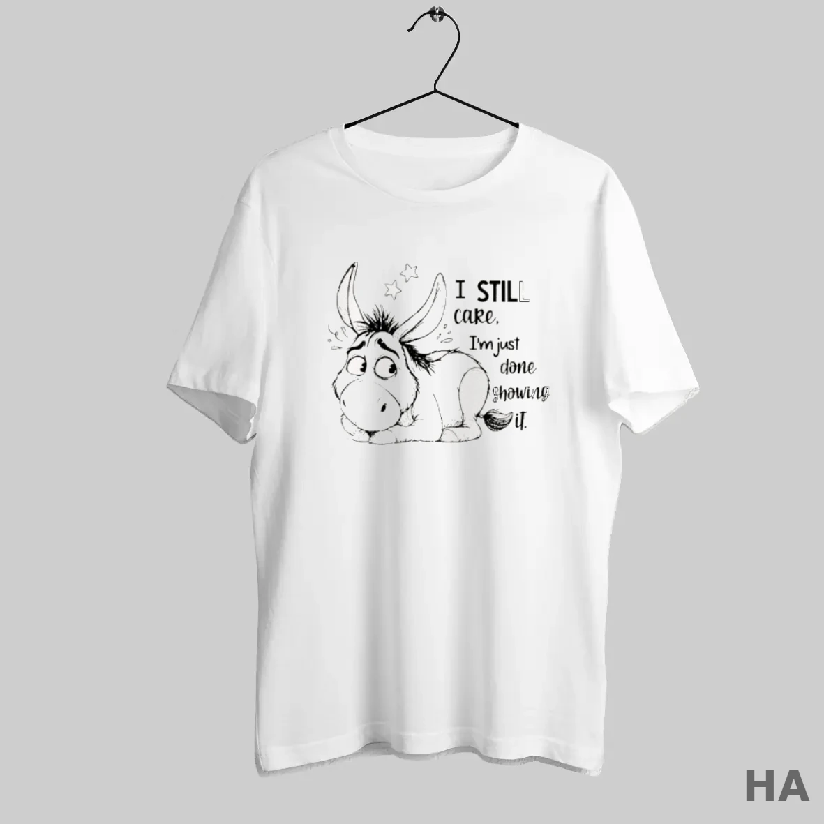 Official Donkey I Still Care Im Just Done Showing It T Shirt