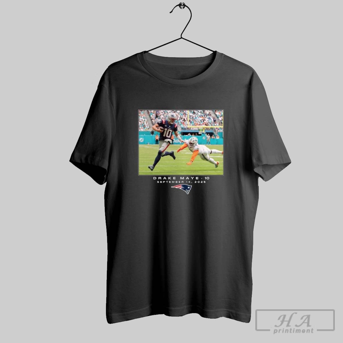 Official Drake Maye New England Patriots Nfl Flash Features Week 2 Shirt