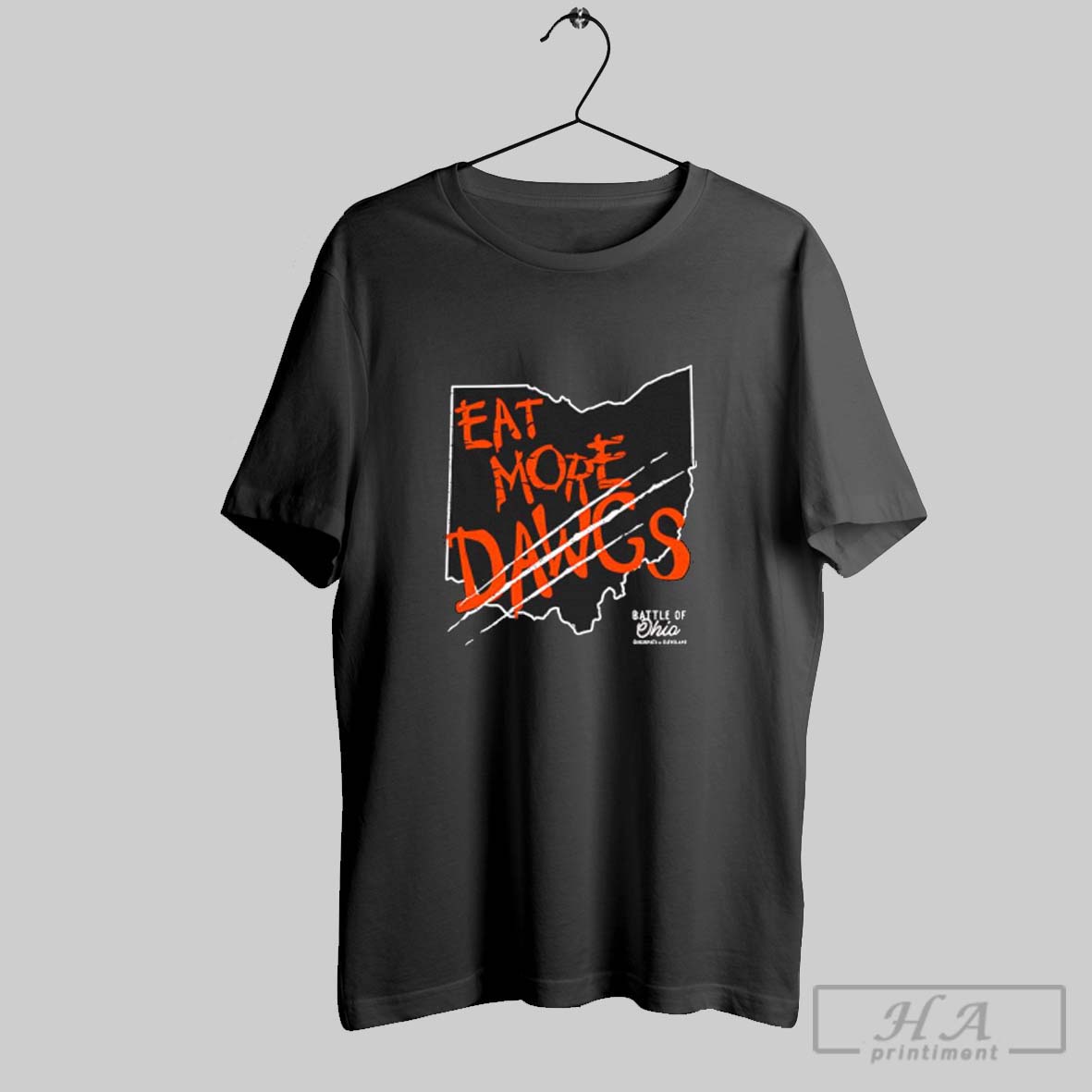Official Eat More Dawgs Battle Of Ohio Tee Shirt