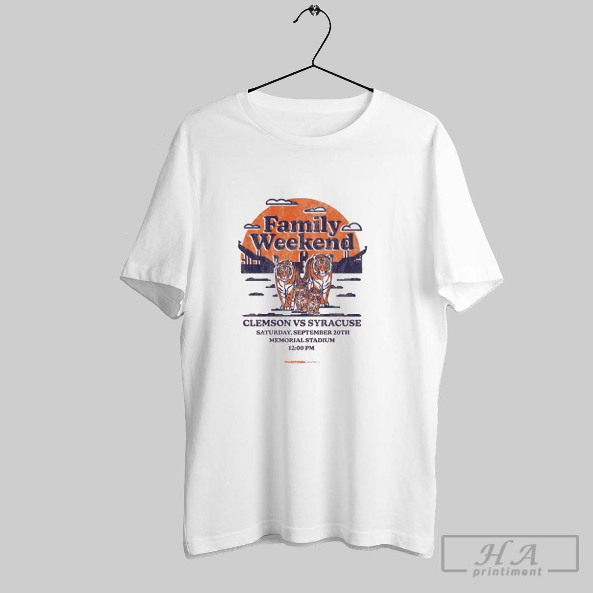 Official Family Weekend In Death Valley Clemson Vs Syracuse September 20th 2025 Memorial Stadium Shirt
