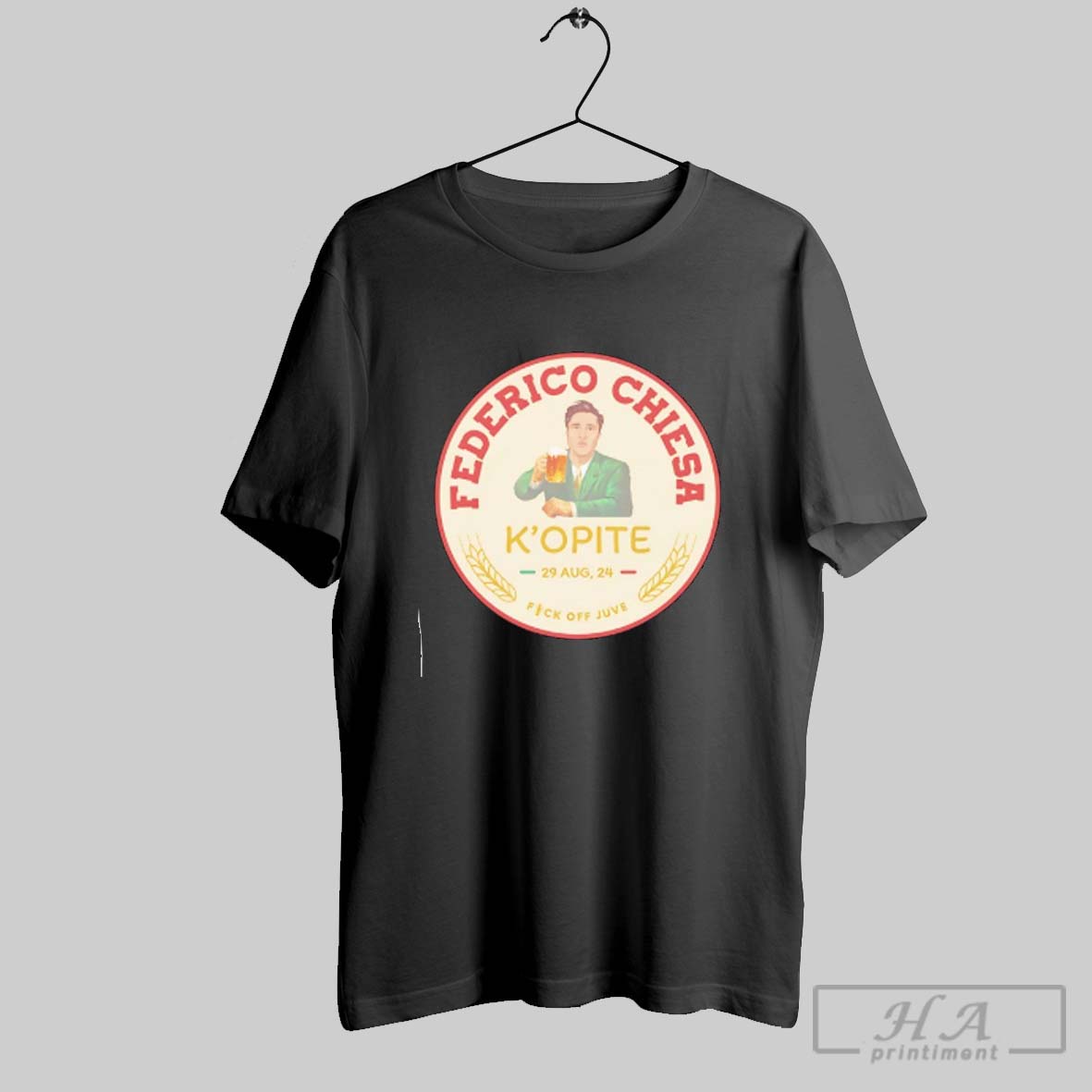 Official Federico Chiesa Kopite Fick Off Juve T Shirt Tee Shirt