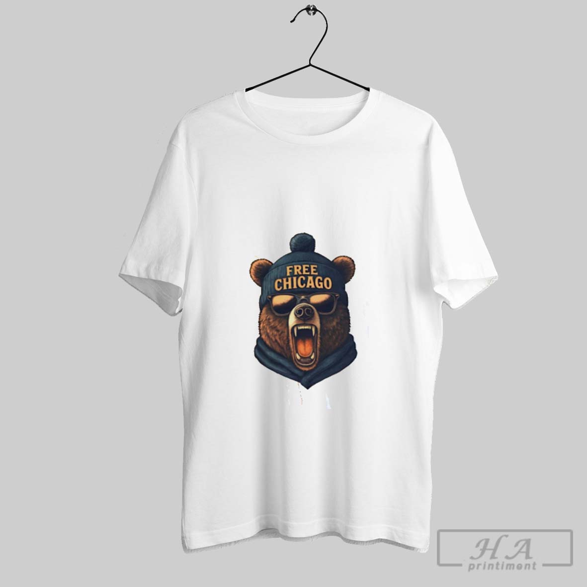 Official Free Chicago Trump Bear Tee Shirt
