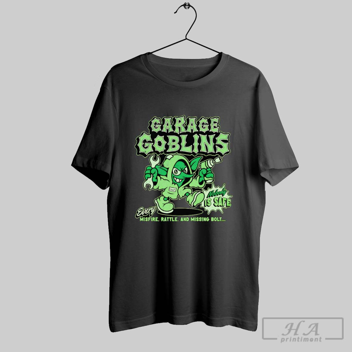 Official Garage Goblins Nobody Is Safe Tee Shirt