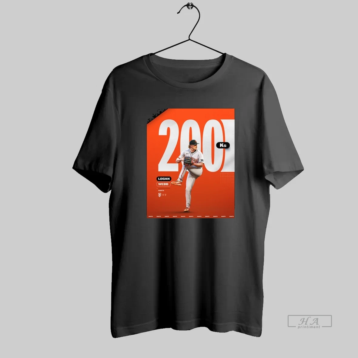 Official Giants Logan Webb 200ks T Shirt