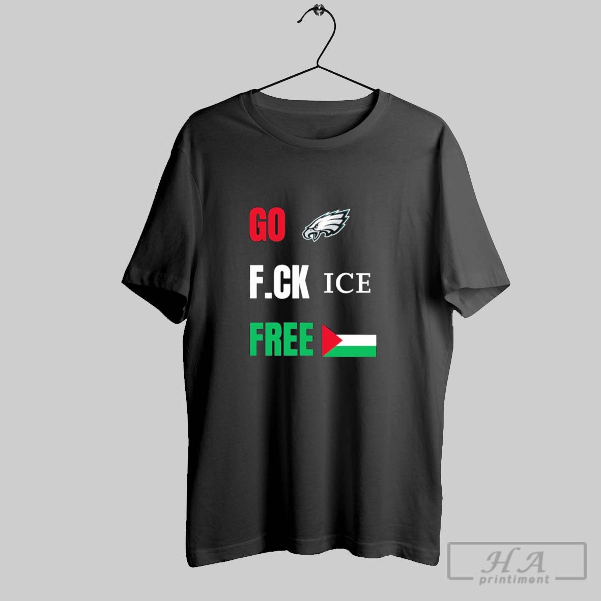 Official Go Birds F Ck Ice Free Palestine Flag Philadelphia Eagles Shirt