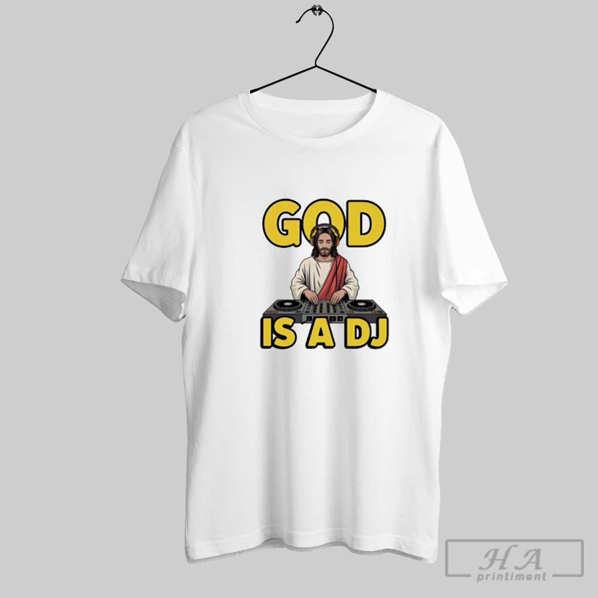 Official God Is A Dj Funny Graphic Shirt
