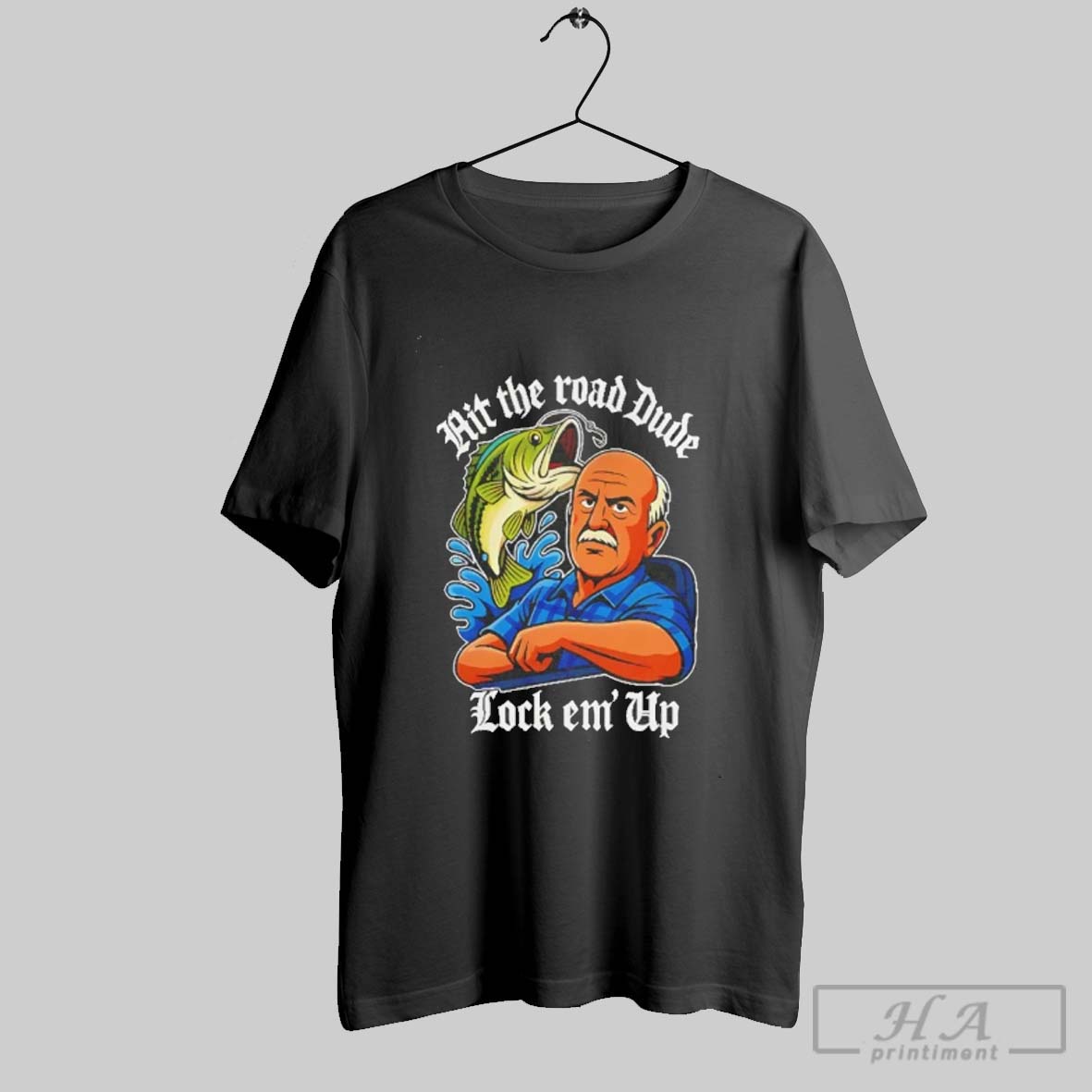 Official Hit The Road Dude Lock Em Up Shirt