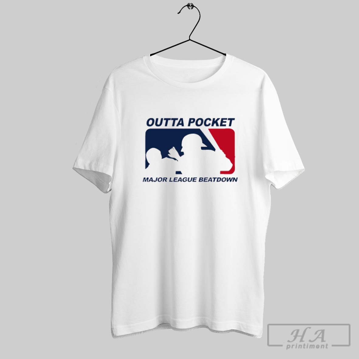 Official Holymountainprinting Outta Pocket Mlb Major League Beatdown Logo T Shirt