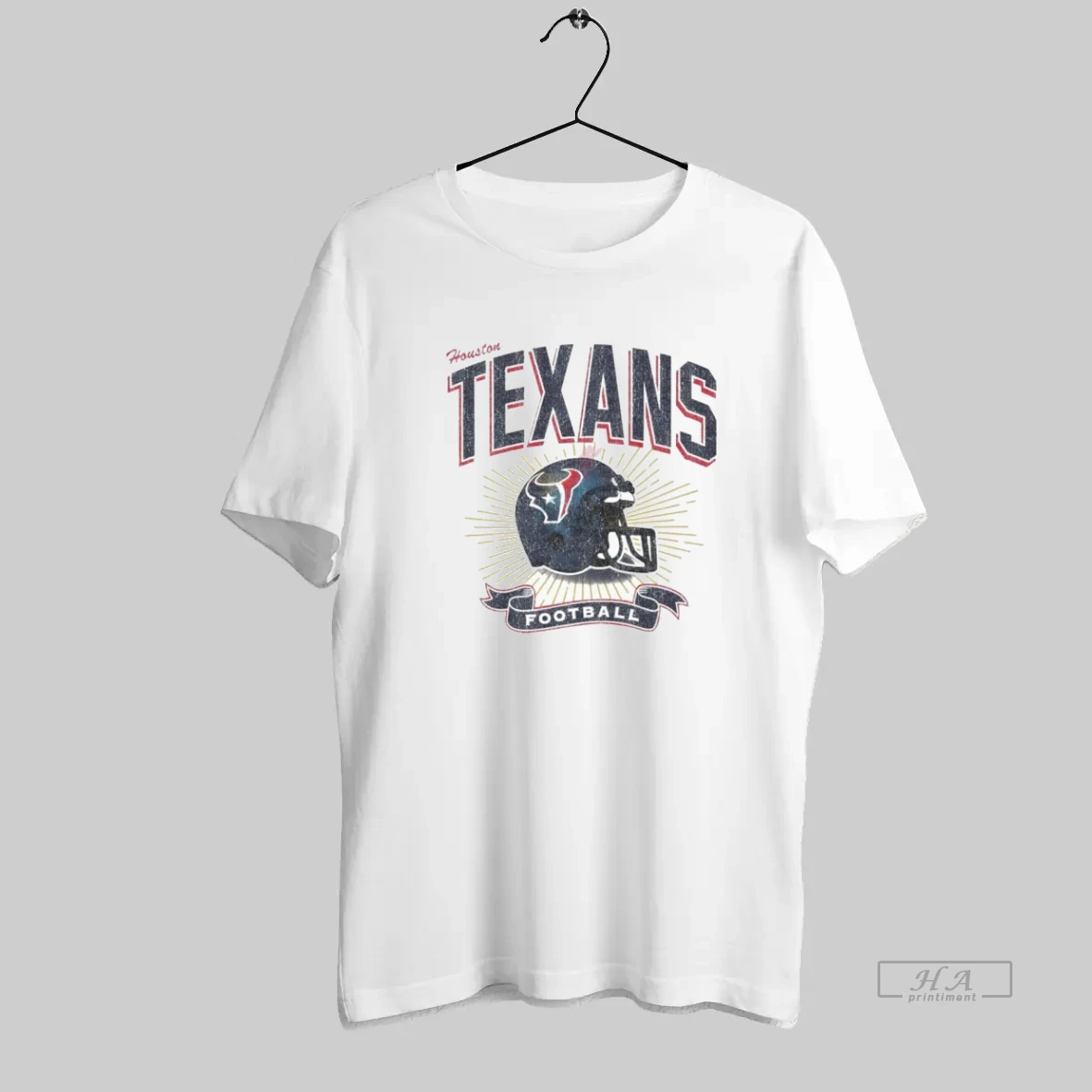 Official Houston Texans Historic Prime Football Helme T Shirt