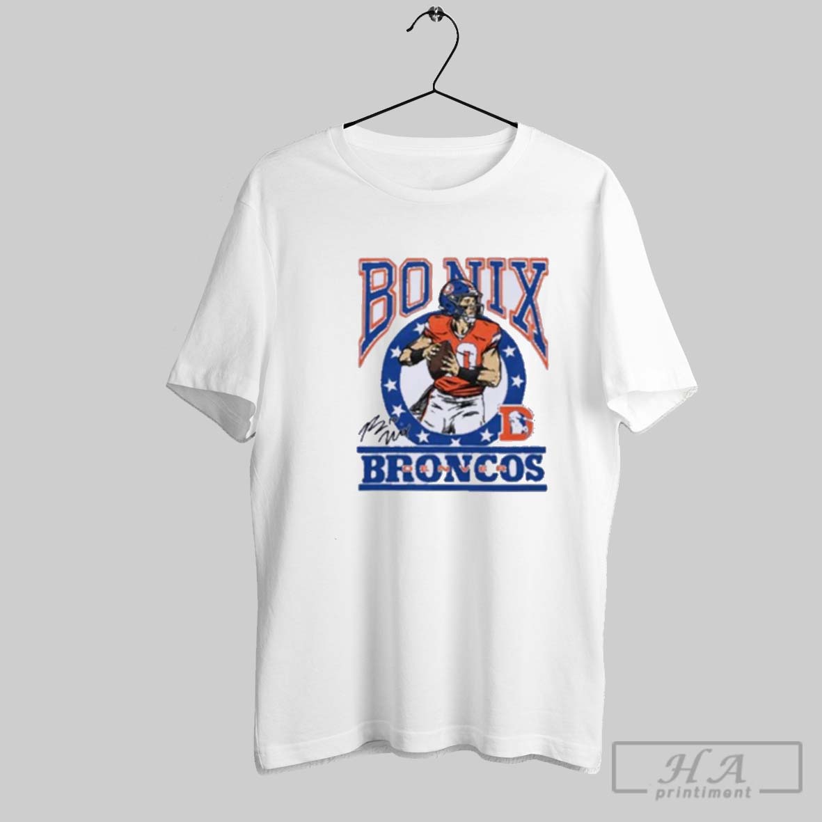 Official Hufanga Broncos Bo Nix Signature Shirt