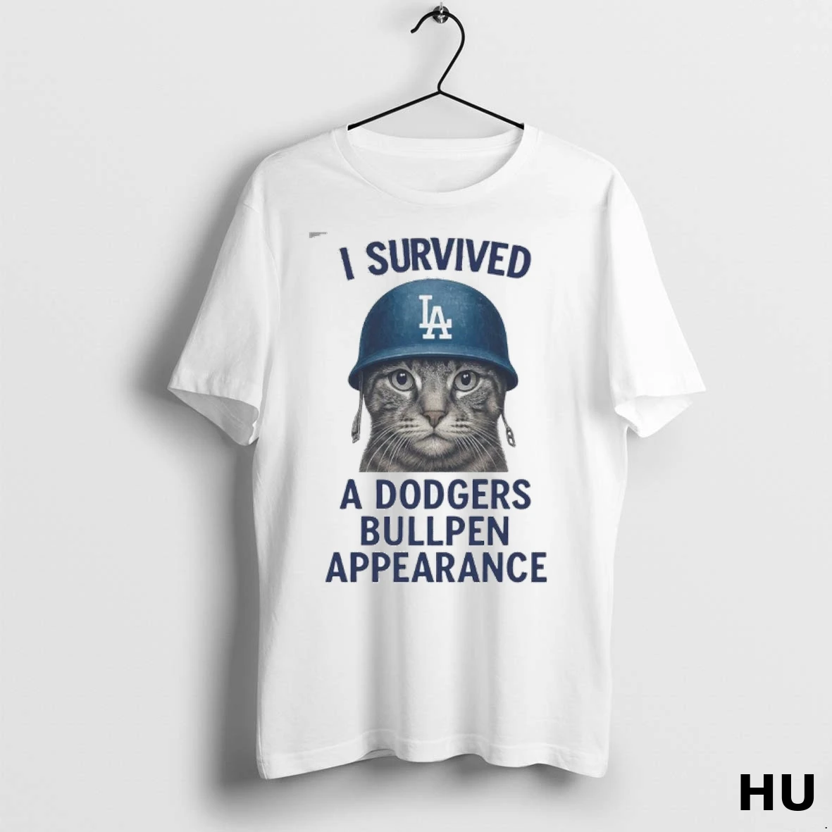 Official I Survived Los Angeles Dodgers Bullpen Appearance Lets Go Dodgers Cat T Shirt Sweatshirt
