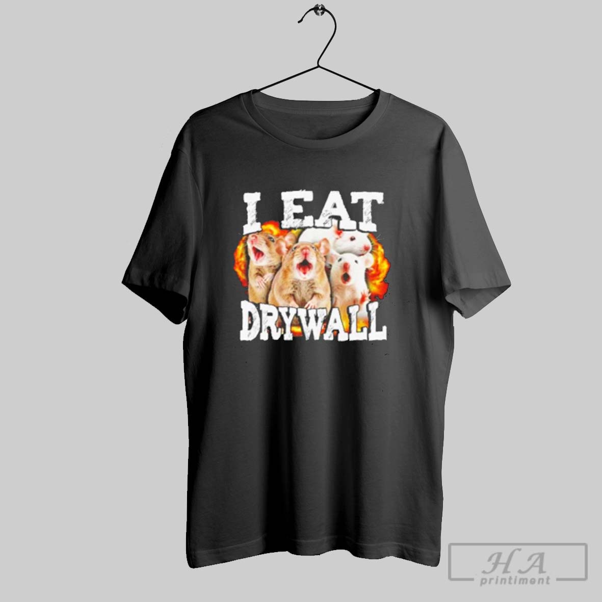 Official I Eat Drywall Rat Tee Shirt